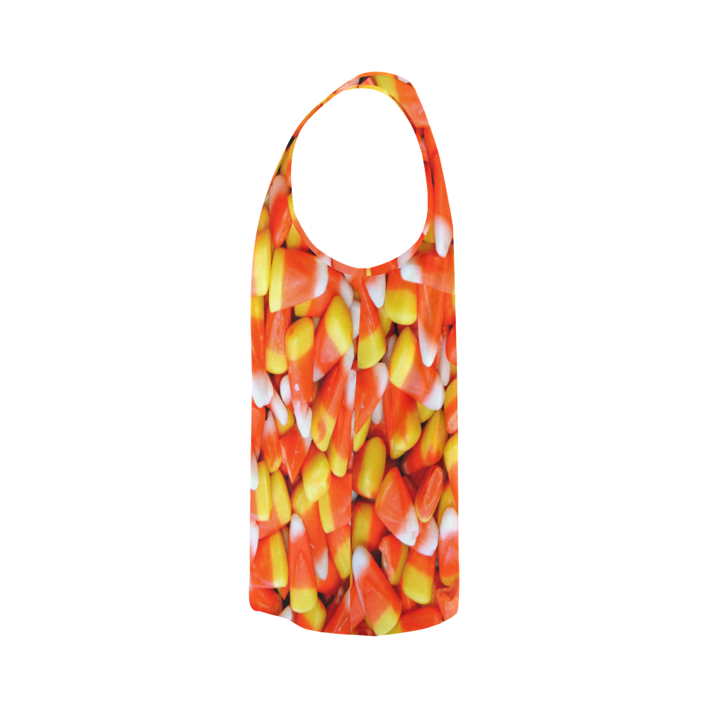 Halloween Candy Corn All Over Print Tank Top for Men (Model T43)