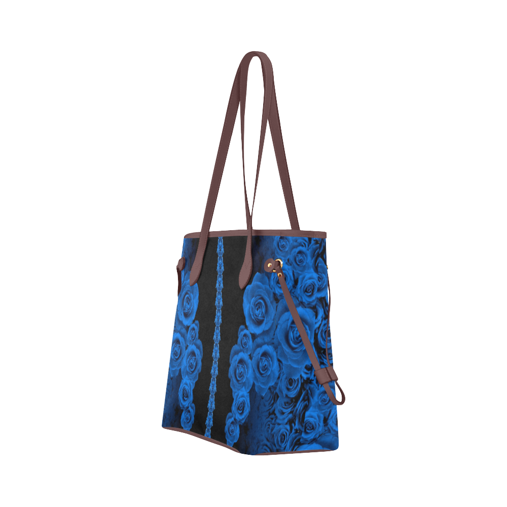 rose 3 blue Clover Canvas Tote Bag (Model 1661)