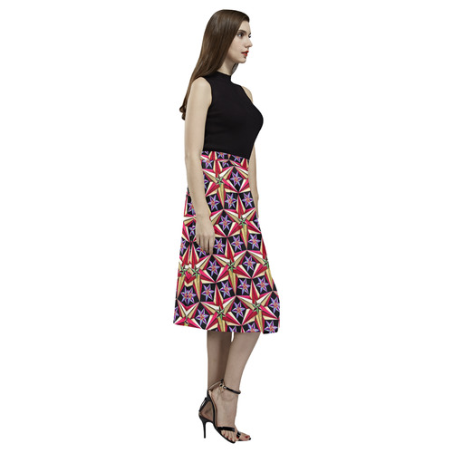 Starry night ladies skirt Aoede Crepe Skirt (Model D16)