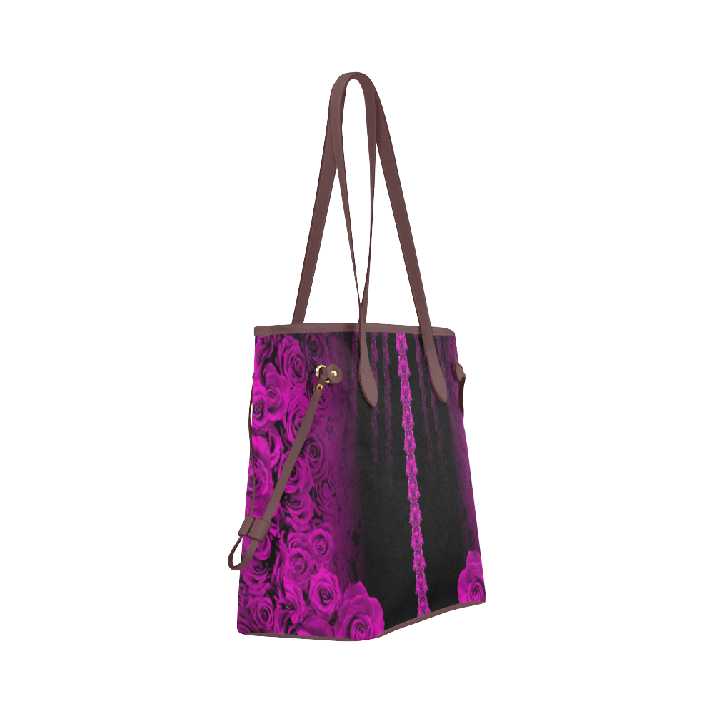 rose 3 pink Clover Canvas Tote Bag (Model 1661)