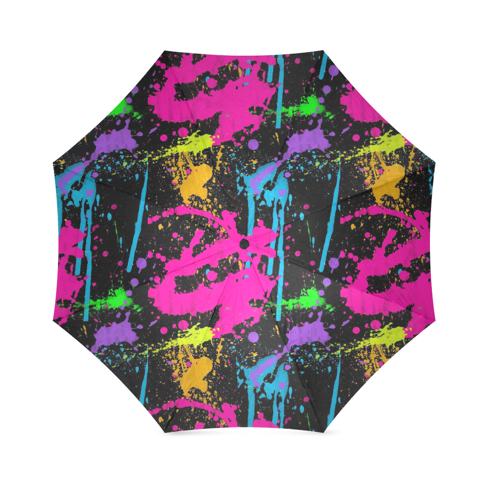 Wet Paint Color Splash Foldable Umbrella (Model U01) | ID: D1756887