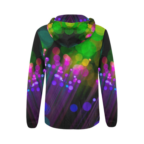 bubbles 5 All Over Print Full Zip Hoodie for Women (Model H14)