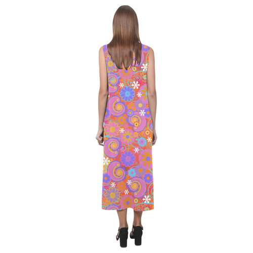 Strawberry Dreams Midnight Phaedra Sleeveless Open Fork Long Dress