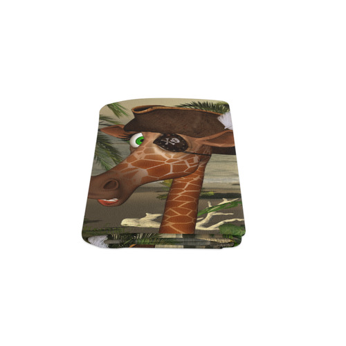 Funny giraffe as a pirate Blanket 50"x60"