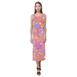 Cree Confederacy Ribbon Dress Phaedra Sleeveless Open Fork Long Dress