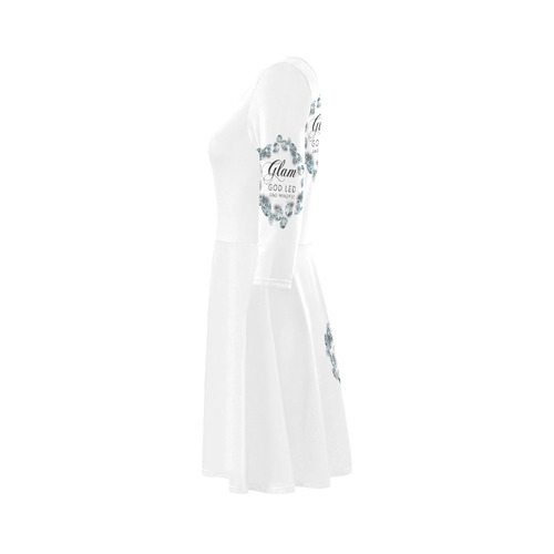 Glam dress 3/4 Sleeve Sundress (D23)