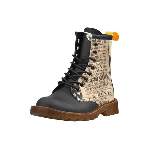 Pictogram (black toe) High Grade PU Leather Martin Boots For Men Model 402H