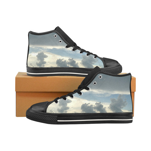 Storm Coming Men’s Classic High Top Canvas Shoes /Large Size (Model 017)