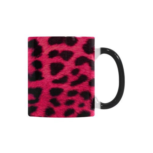 pink leopard Custom Morphing Mug