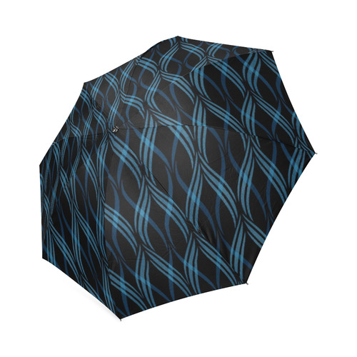 Ocean Blue Ribbons Foldable Umbrella (Model U01)