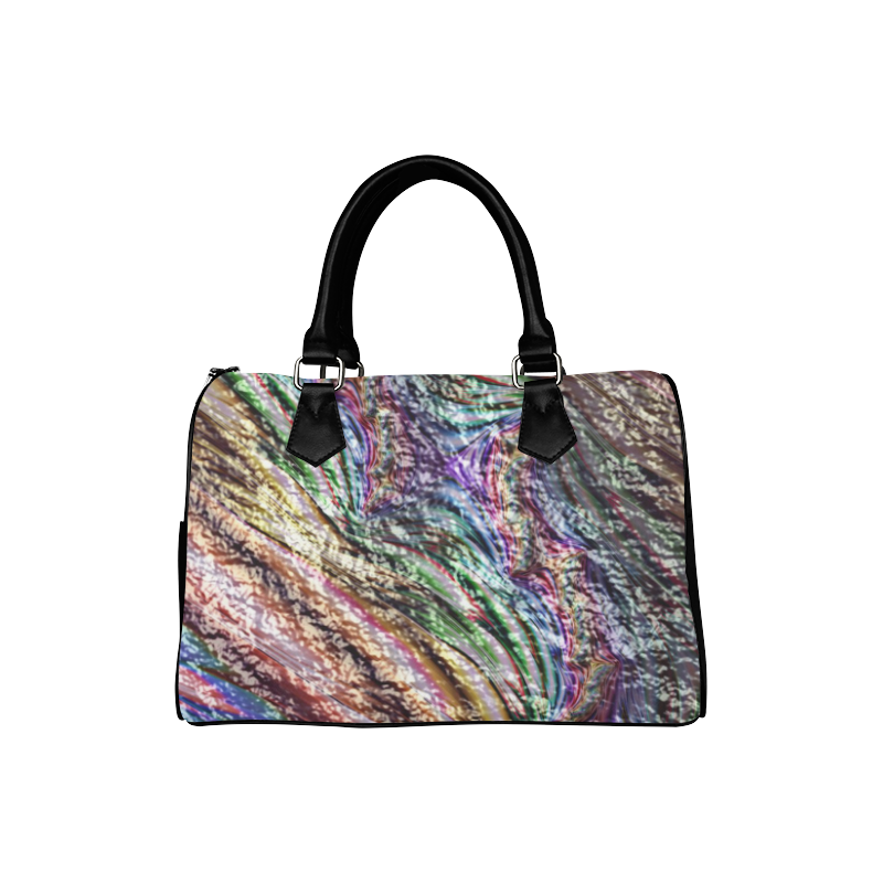 crumpled foil 17 Abstract by JamColors Boston Handbag (Model 1621)