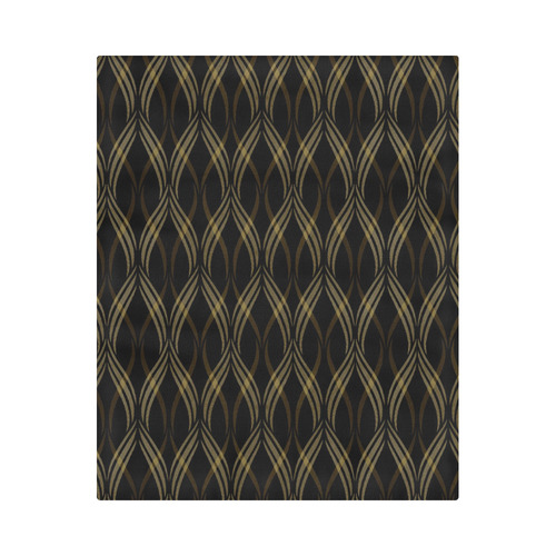 Cappuccino Brown Ribbons Duvet Cover 86"x70" ( All-over-print)