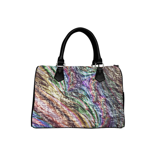 crumpled foil 17 Abstract by JamColors Boston Handbag (Model 1621)