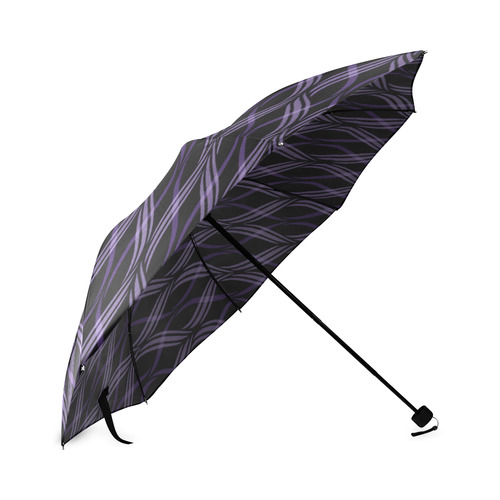 Lavender Ribbons Foldable Umbrella (Model U01)