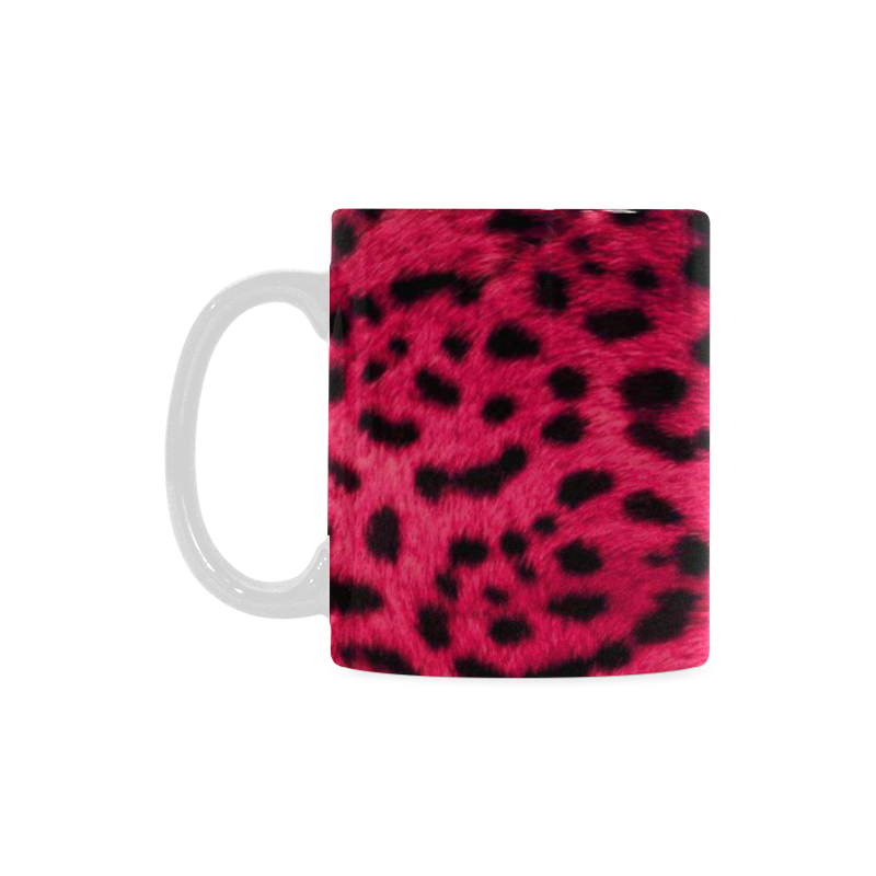 pink leopard White Mug(11OZ)