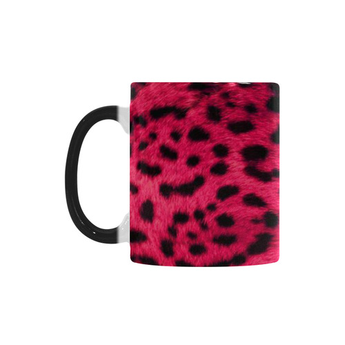 pink leopard Custom Morphing Mug