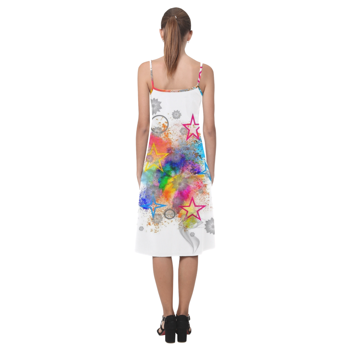 Color blobs by Nico Bielow Alcestis Slip Dress (Model D05)