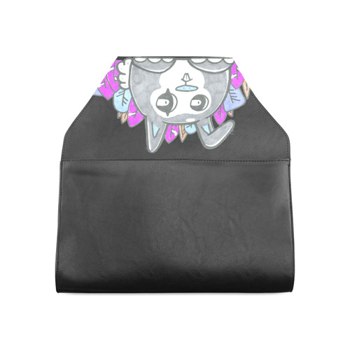 Purple black bun Clutch Bag (Model 1630)