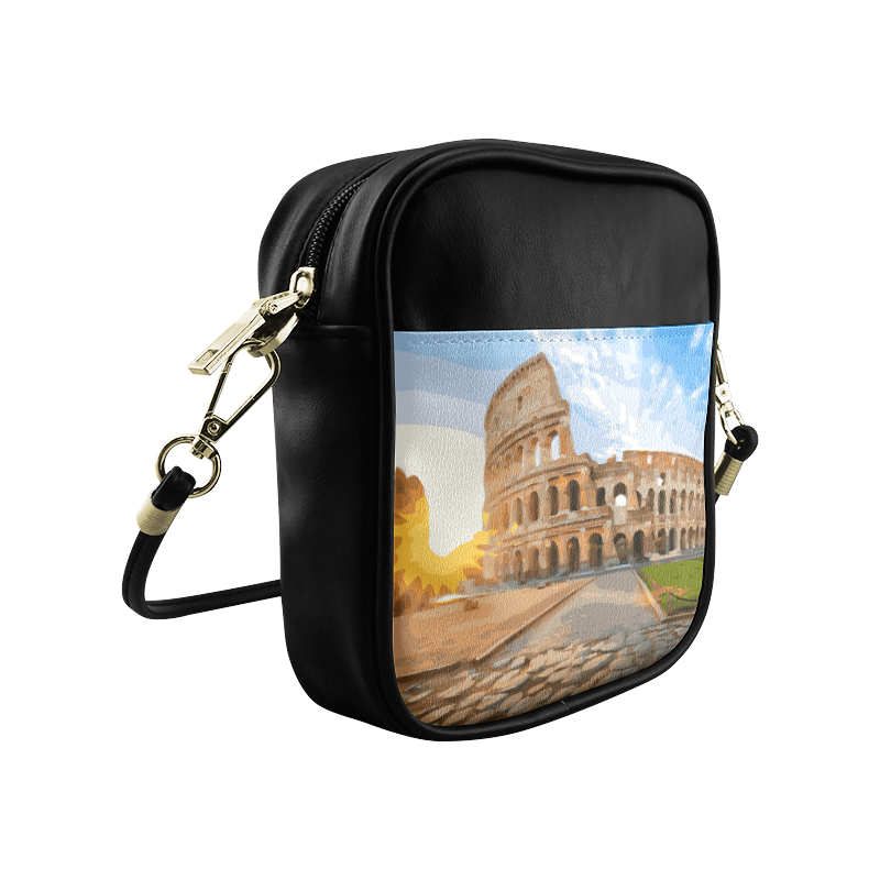 Rome Coliseum At Sunset Sling Bag (Model 1627)