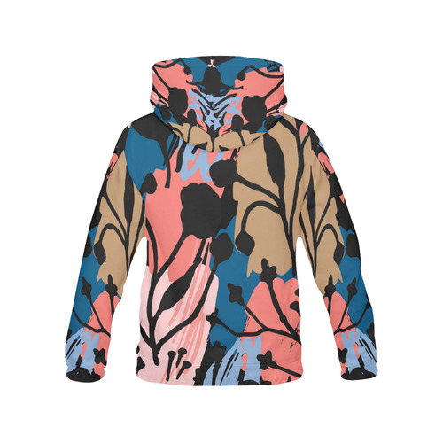 Abstract floral seamless pattern All Over Print Hoodie for Women (USA Size) (Model H13)
