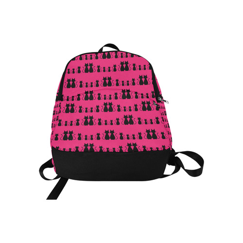 Cat Pattern Fabric Backpack for Adult (Model 1659)
