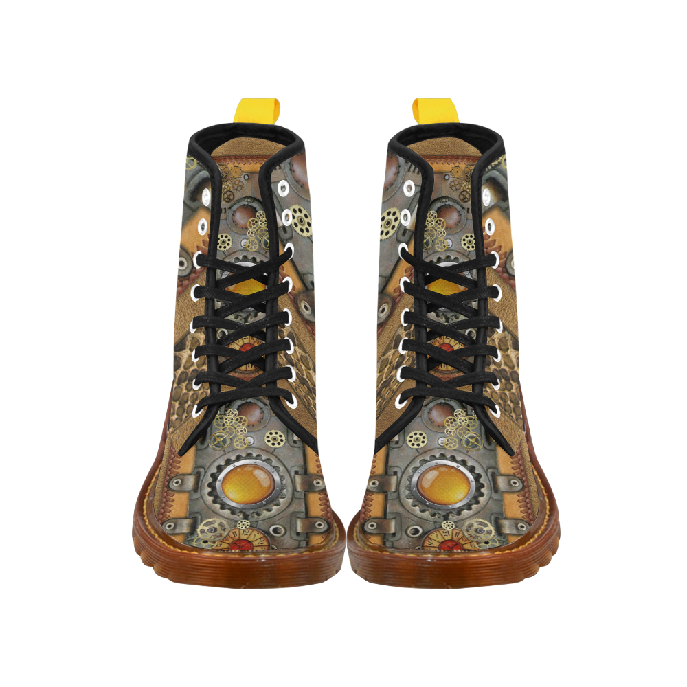 steampunk art Martin Boots For Men Model 1203H