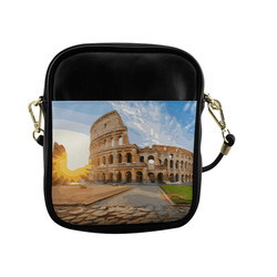 Rome Coliseum At Sunset Sling Bag (Model 1627)