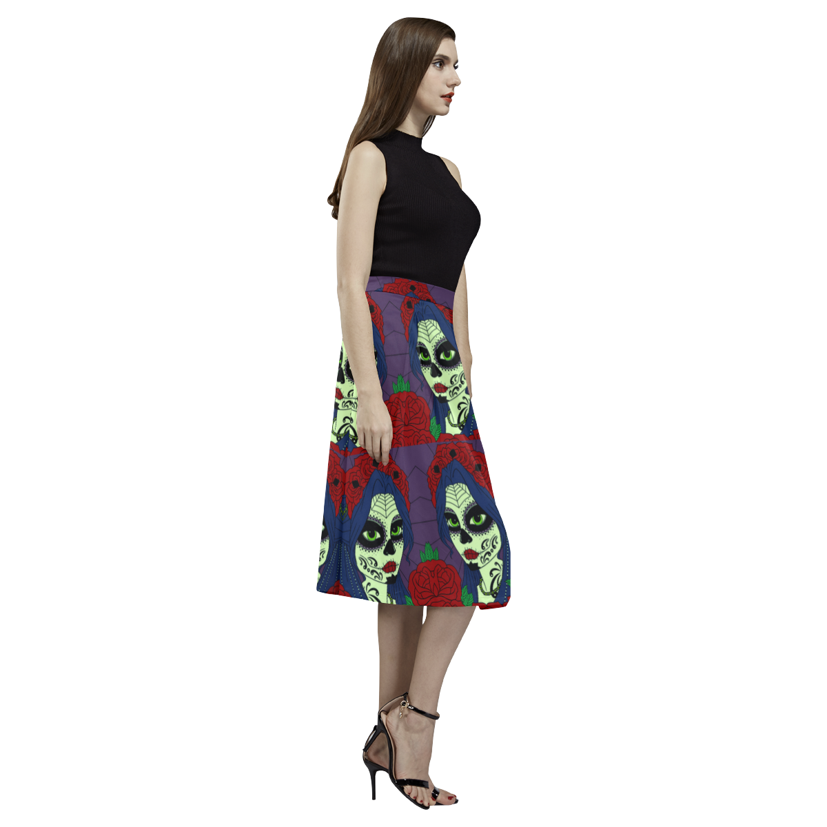 SUGARSKULLED 2 Aoede Crepe Skirt (Model D16)