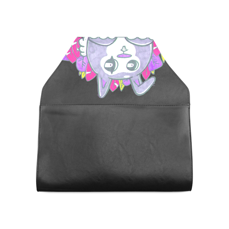 Pink black bun Clutch Bag (Model 1630)