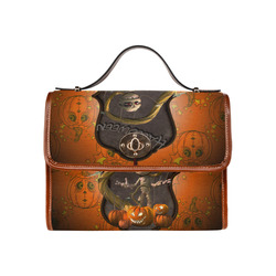 Halloween, funny mummy Waterproof Canvas Bag/All Over Print (Model 1641)
