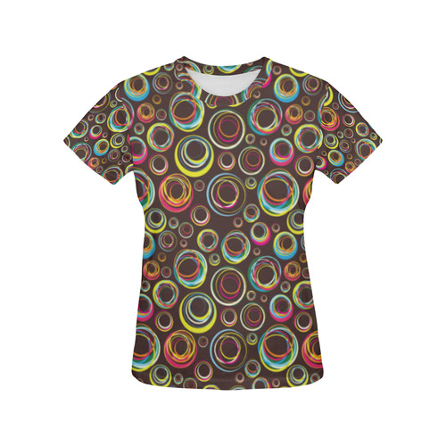 rubber bands All Over Print T-Shirt for Women (USA Size) (Model T40)