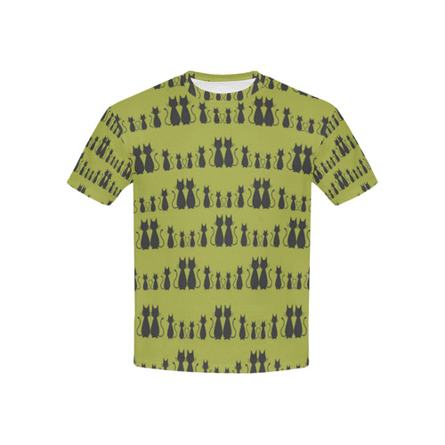 Cat Pattern Kids' All Over Print T-shirt (USA Size) (Model T40)