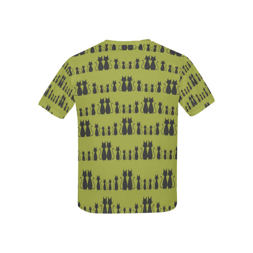 Cat Pattern Kids' All Over Print T-shirt (USA Size) (Model T40)