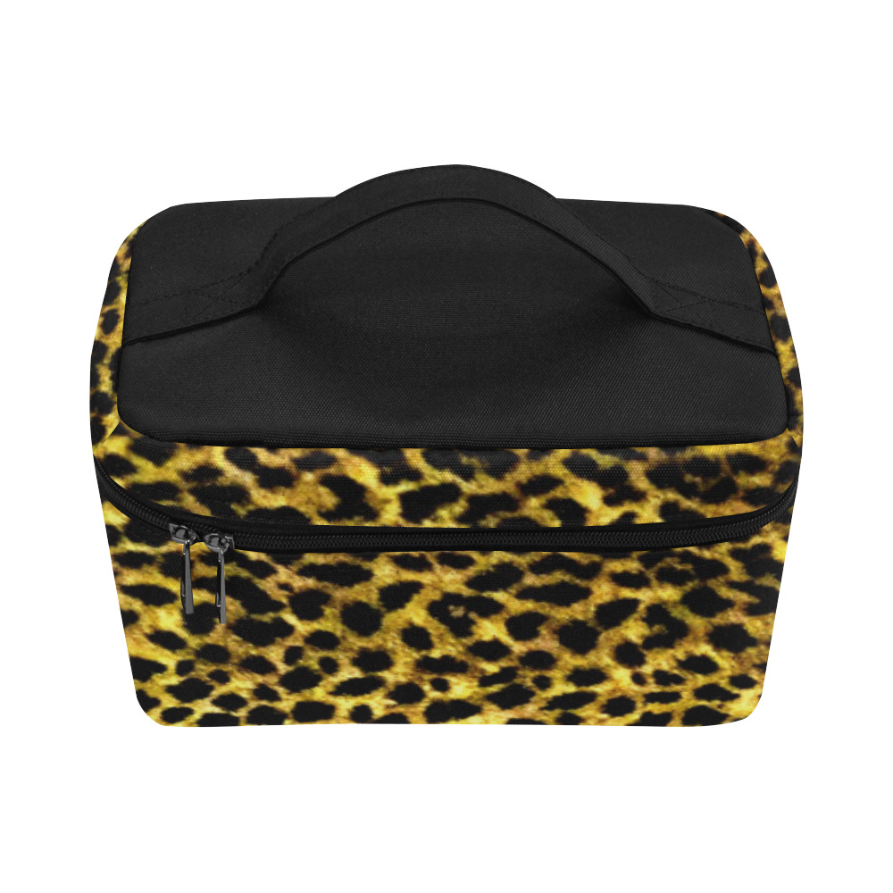 LEOPARD Wallpaper Print Cosmetic Bag/Large (Model 1658)