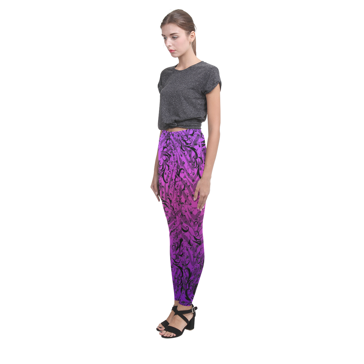 HOT Wild Zebra Colorful Print Juleez Cassandra Women's Leggings (Model L01)