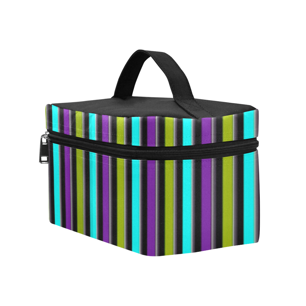 retro stripe 1 Cosmetic Bag/Large (Model 1658)