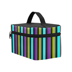 retro stripe 1 Cosmetic Bag/Large (Model 1658)