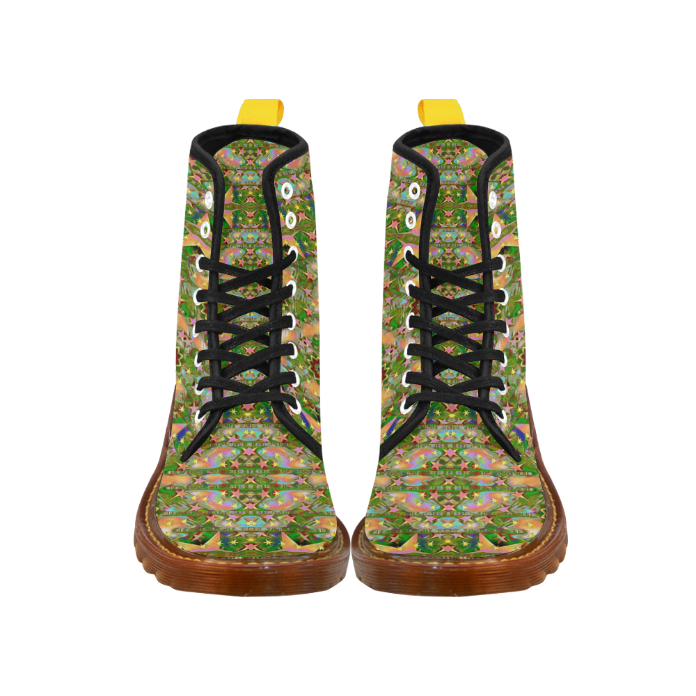 star shines on earth for peace in colors Martin Boots For Women Model 1203H