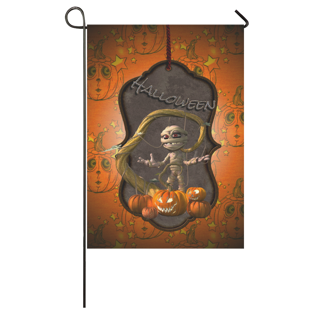 Halloween, funny mummy Garden Flag 28''x40'' （Without Flagpole）