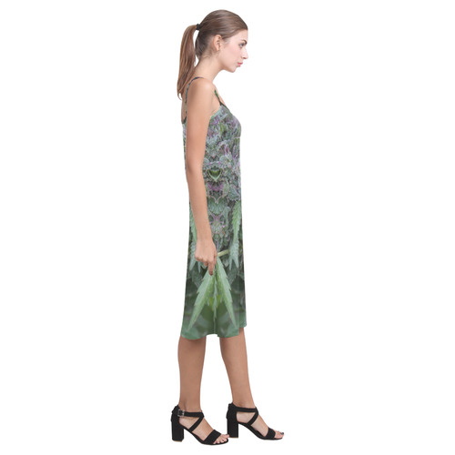 Purple Hair Lady Alcestis Slip Dress (Model D05)