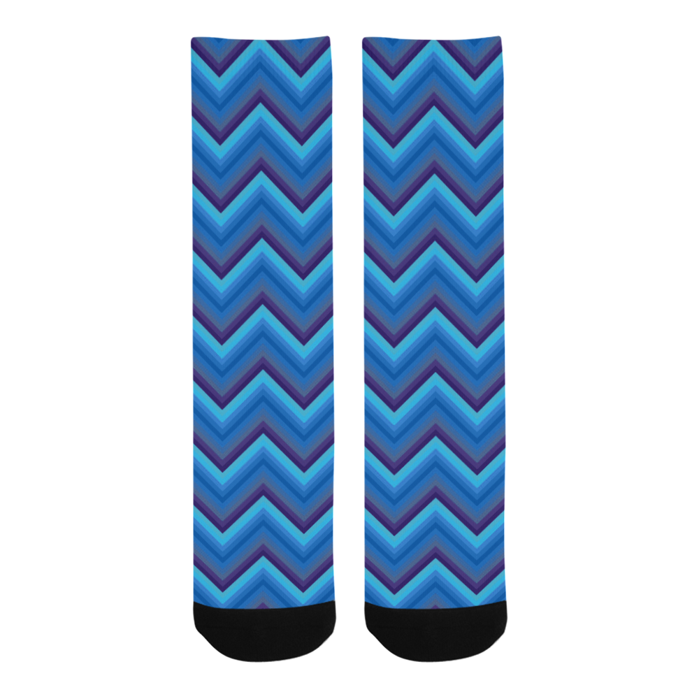 Blues Zigzag Trouser Socks