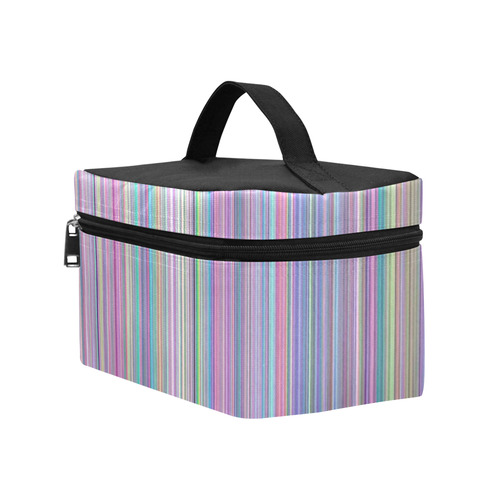 Broken TV Screen Rainbow Stripes Cosmetic Bag/Large (Model 1658)