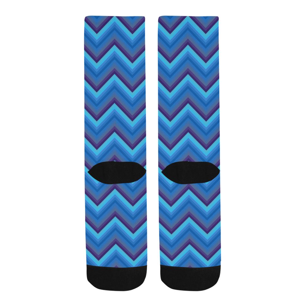 Blues Zigzag Trouser Socks