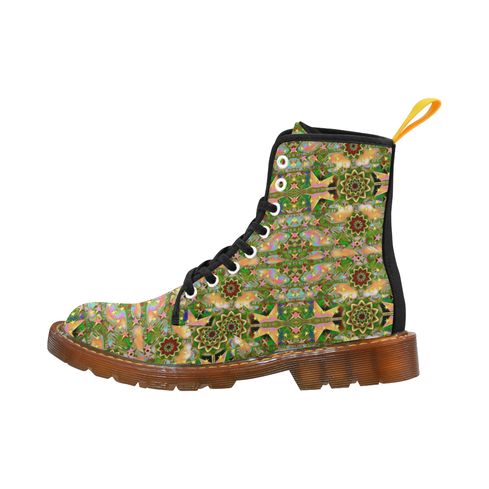star shines on earth for peace in colors Martin Boots For Women Model 1203H