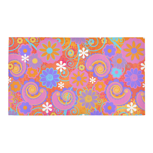 Fun Flowers Print Bath Rug 16''x 28''