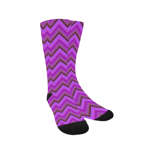 Purples Zigzag Trouser Socks