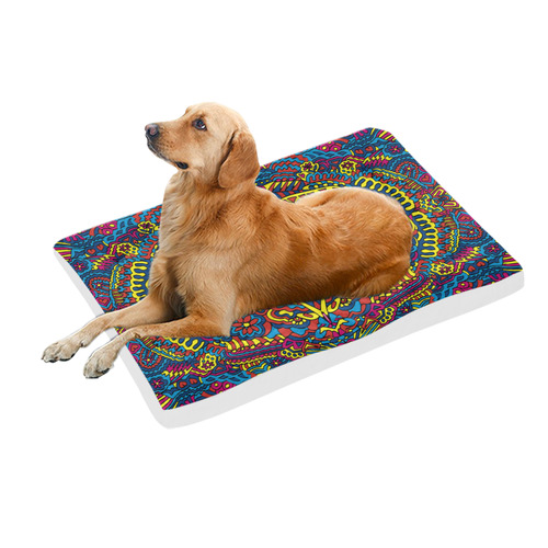 Groovy ZenDoodle Colorful Art Pet Bed 54"x37"