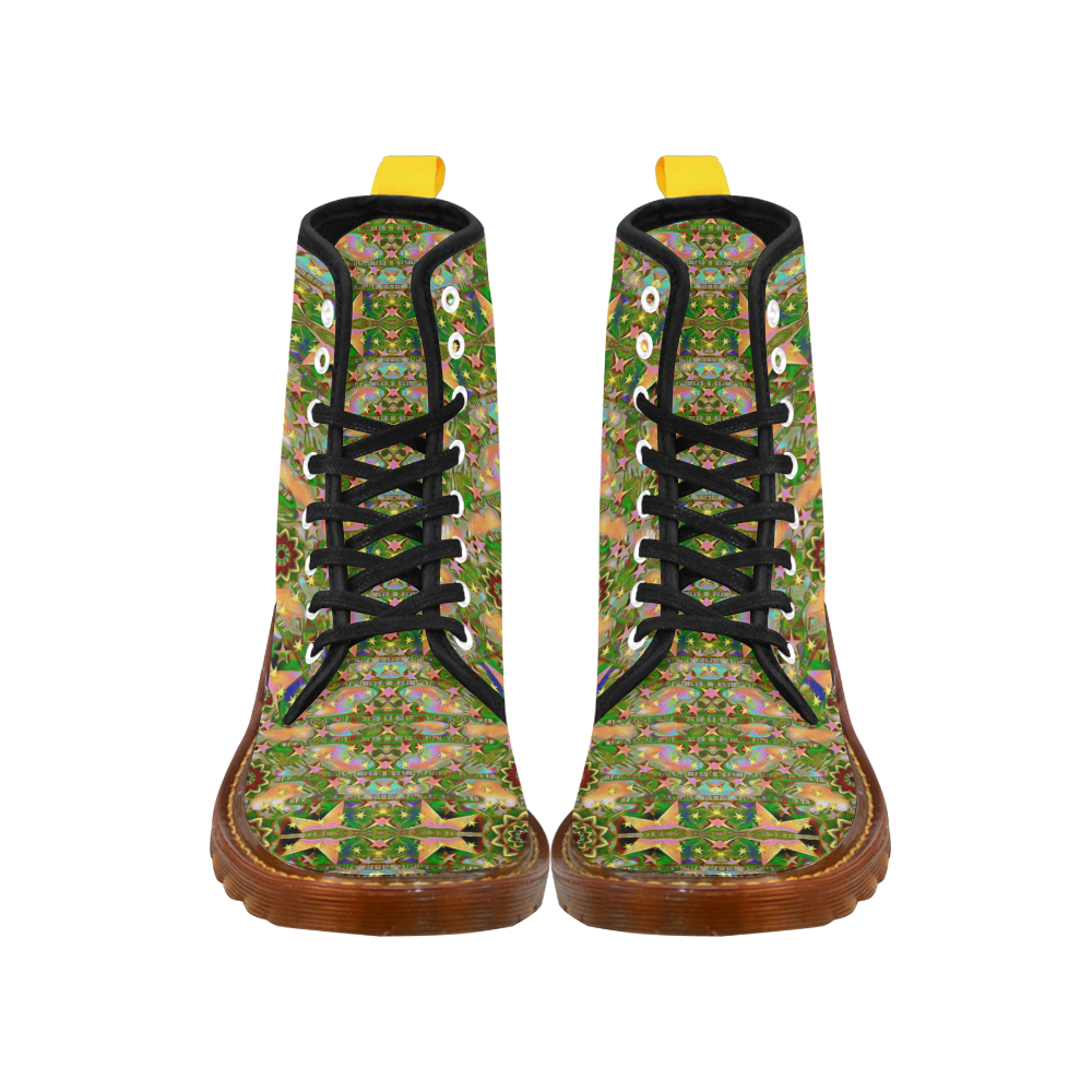 star shines on earth for peace in colors Martin Boots For Men Model 1203H