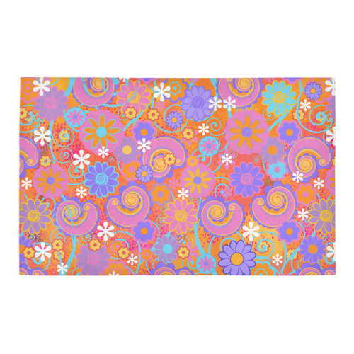 Fun Flowers Print Bath Rug 20''x 32''