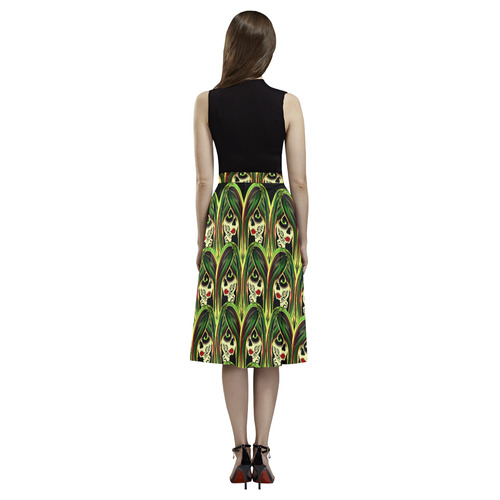 Fashionista sugarskull gals - green Aoede Crepe Skirt (Model D16)